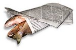 Poisson enveloppé dans un article de Maryline Baumard